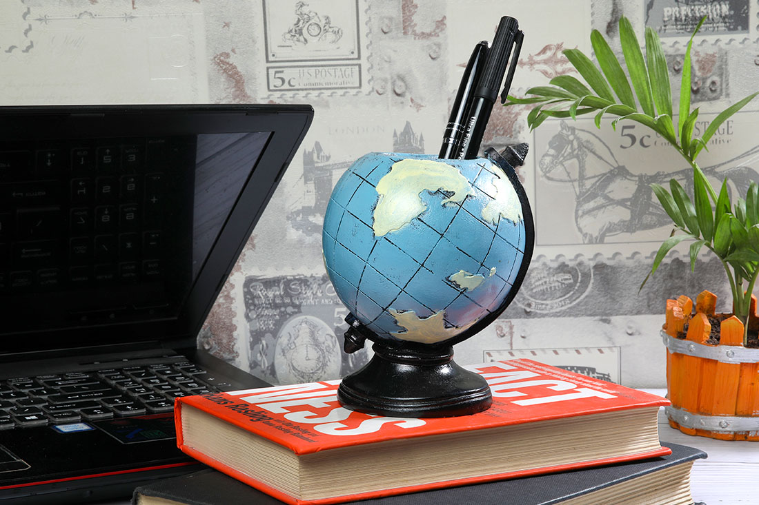 Order Globe shaped pen stand