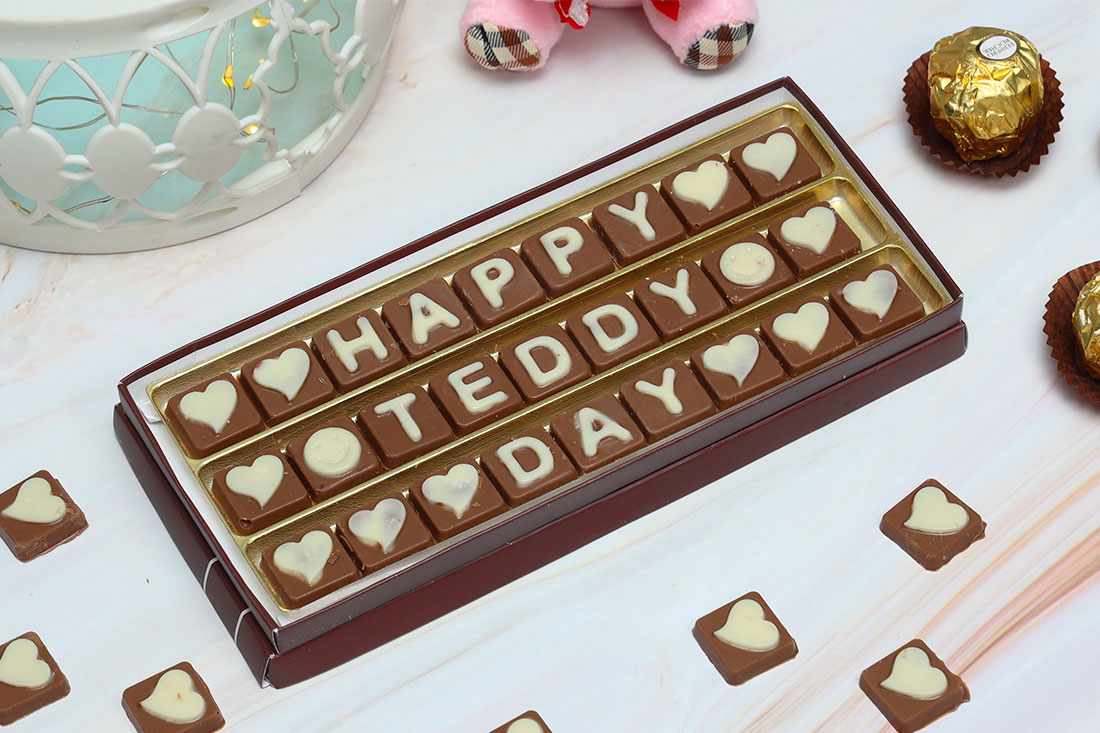 Happy Teddy Day Chocolate box