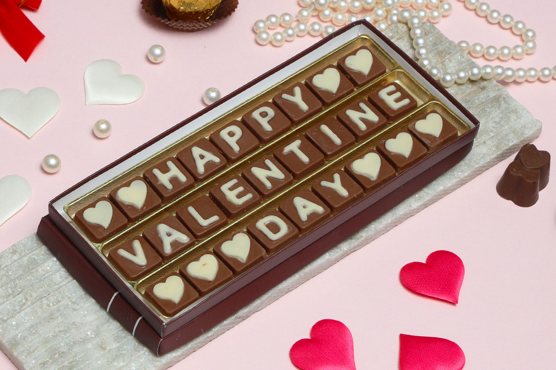 Buy Happy Valentine Day Chocolate Box Gift Online at ₹495