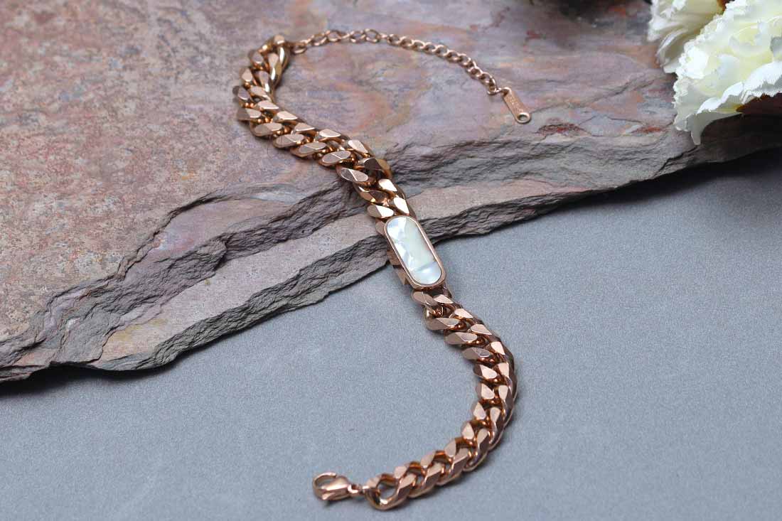 Traditional Marble Stone Chain Bracelet