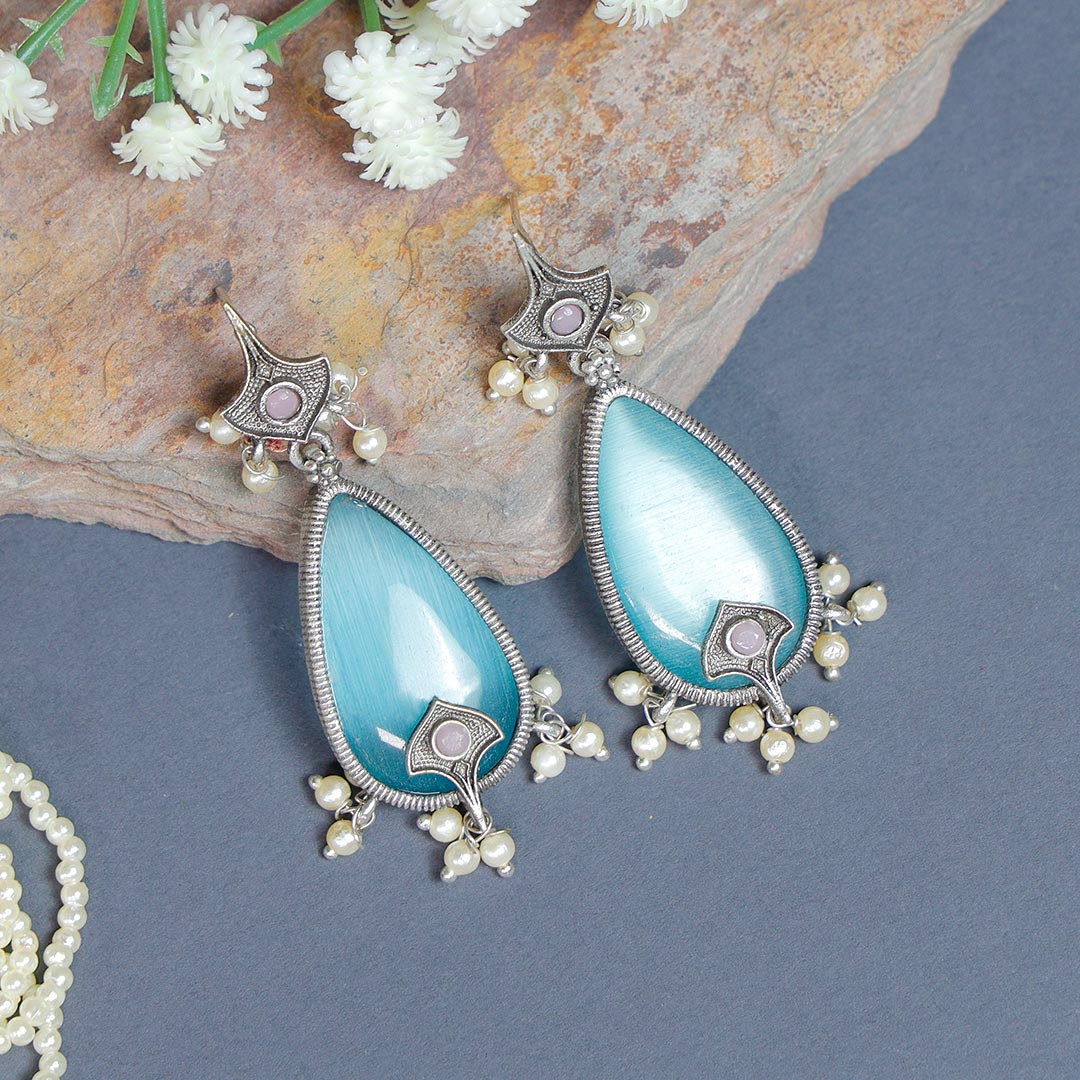 Adorable Blue Stone Earrings