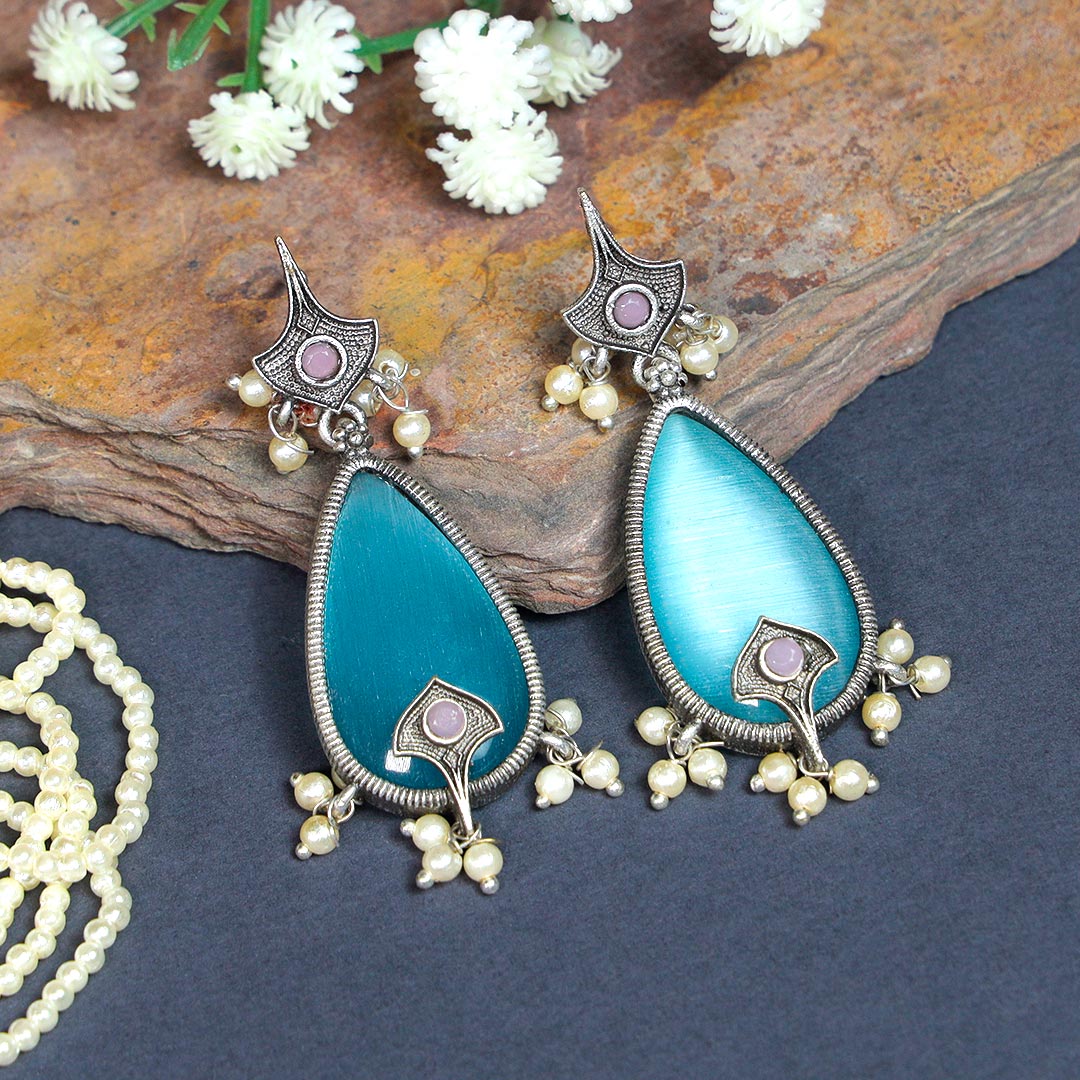 Adorable Blue Stone Earrings