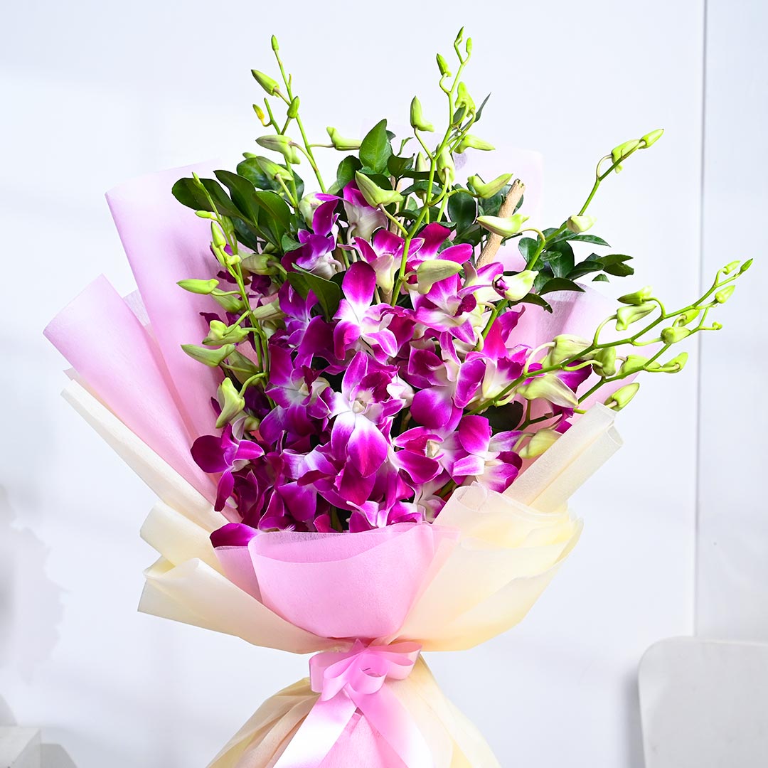 Attractive Purple Orchid Bouquet