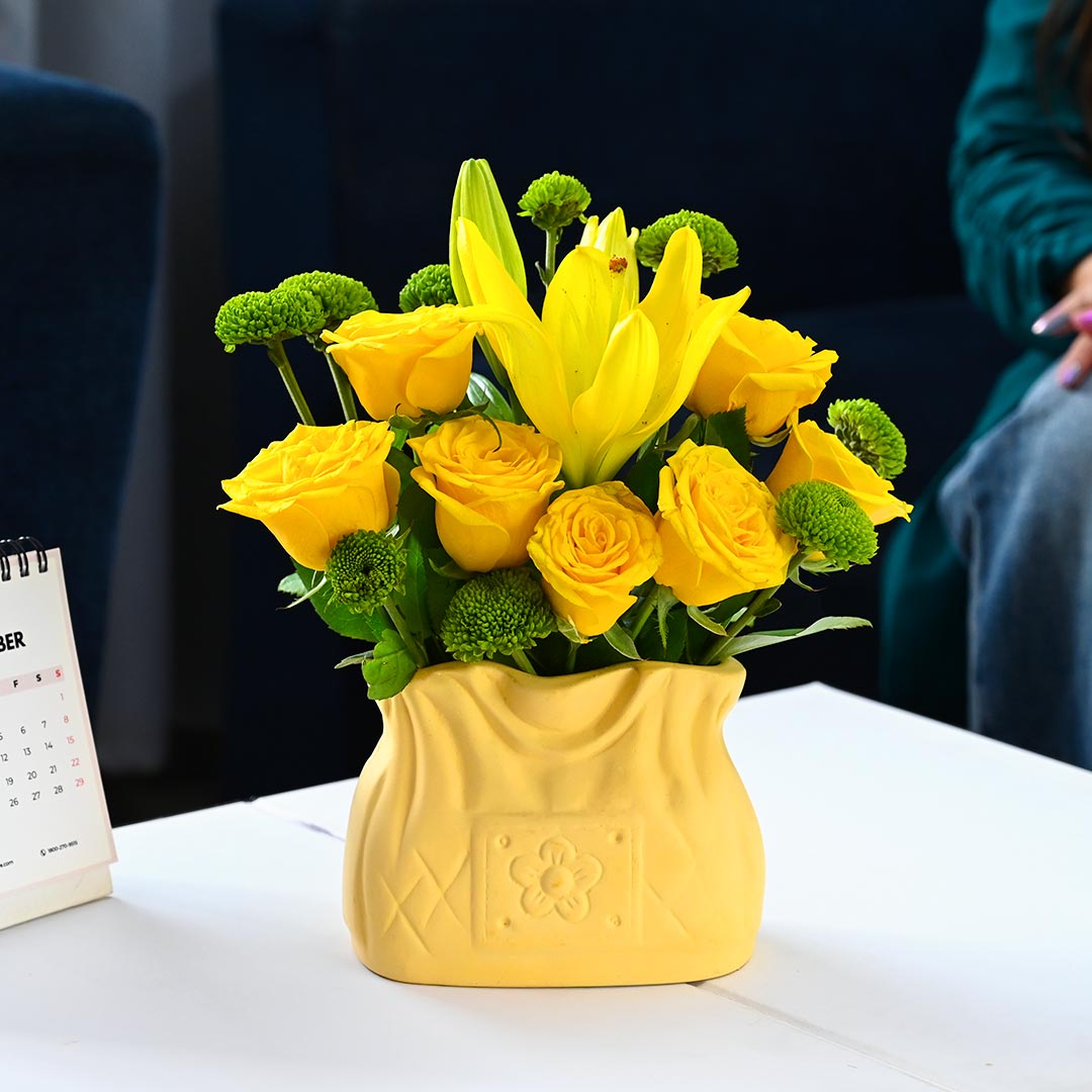 Beautiful Yellow Delight Bouquet