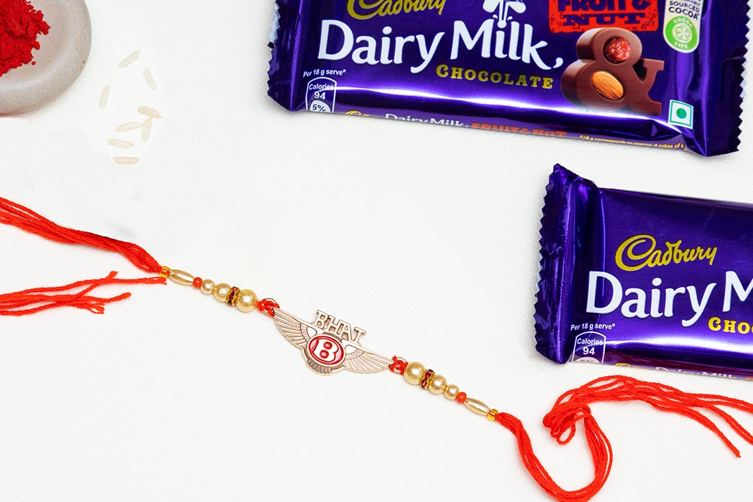 Bhai Imprinted Choco Rakhi Combo