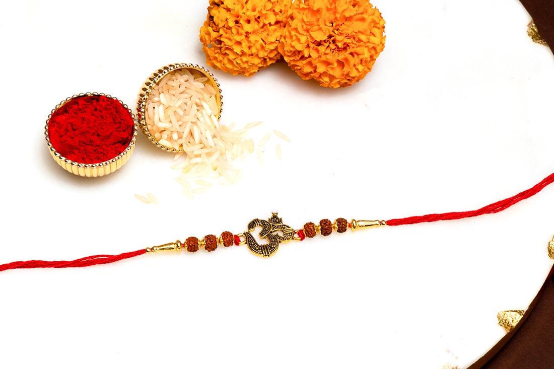 Dark Chocolate Combo And Om Rakhi Set