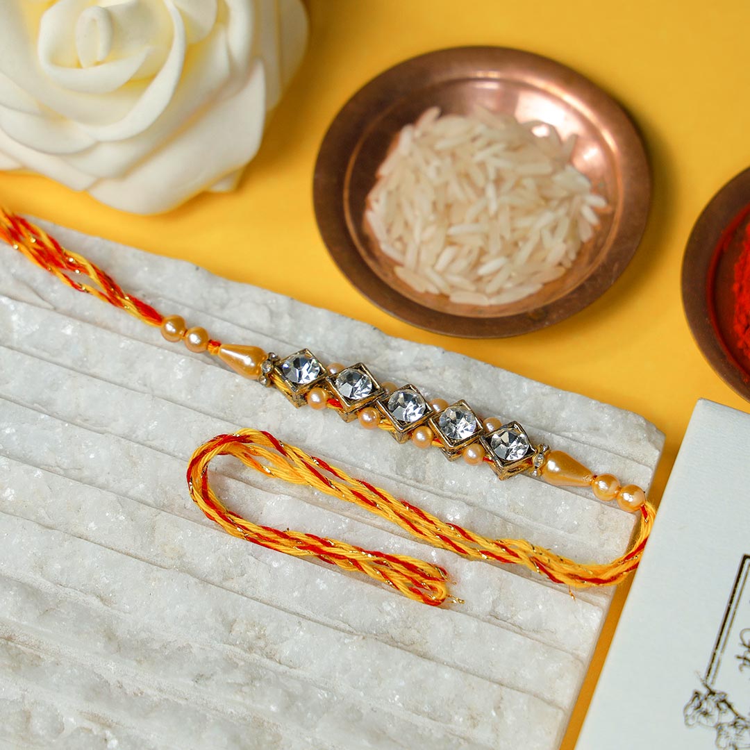 Diamond Rakhi with Chocolate N Men's accessories