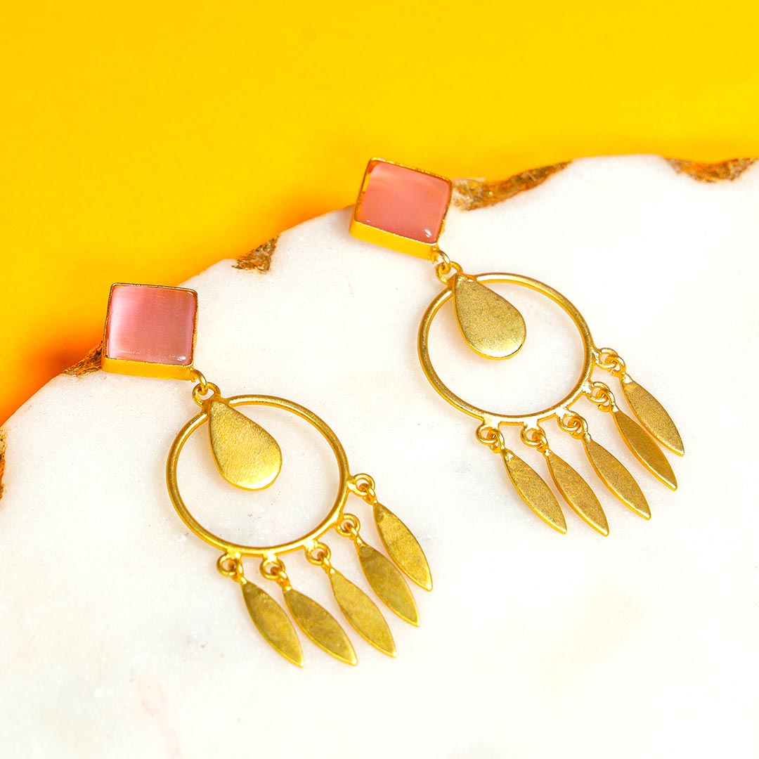 Elegant Brass Earrings