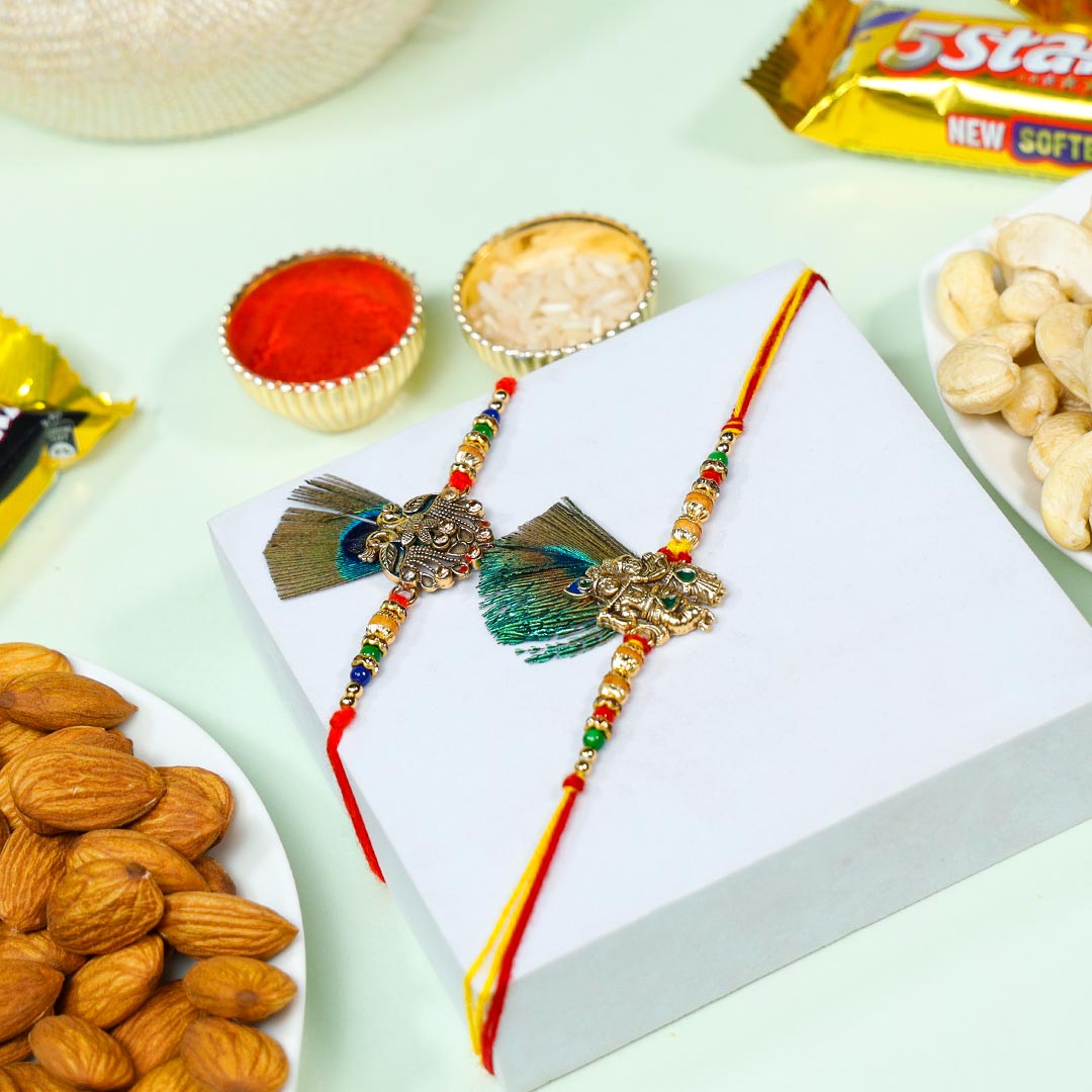 Krishna Mauli Rakhi With Dry Fruits & 5-star