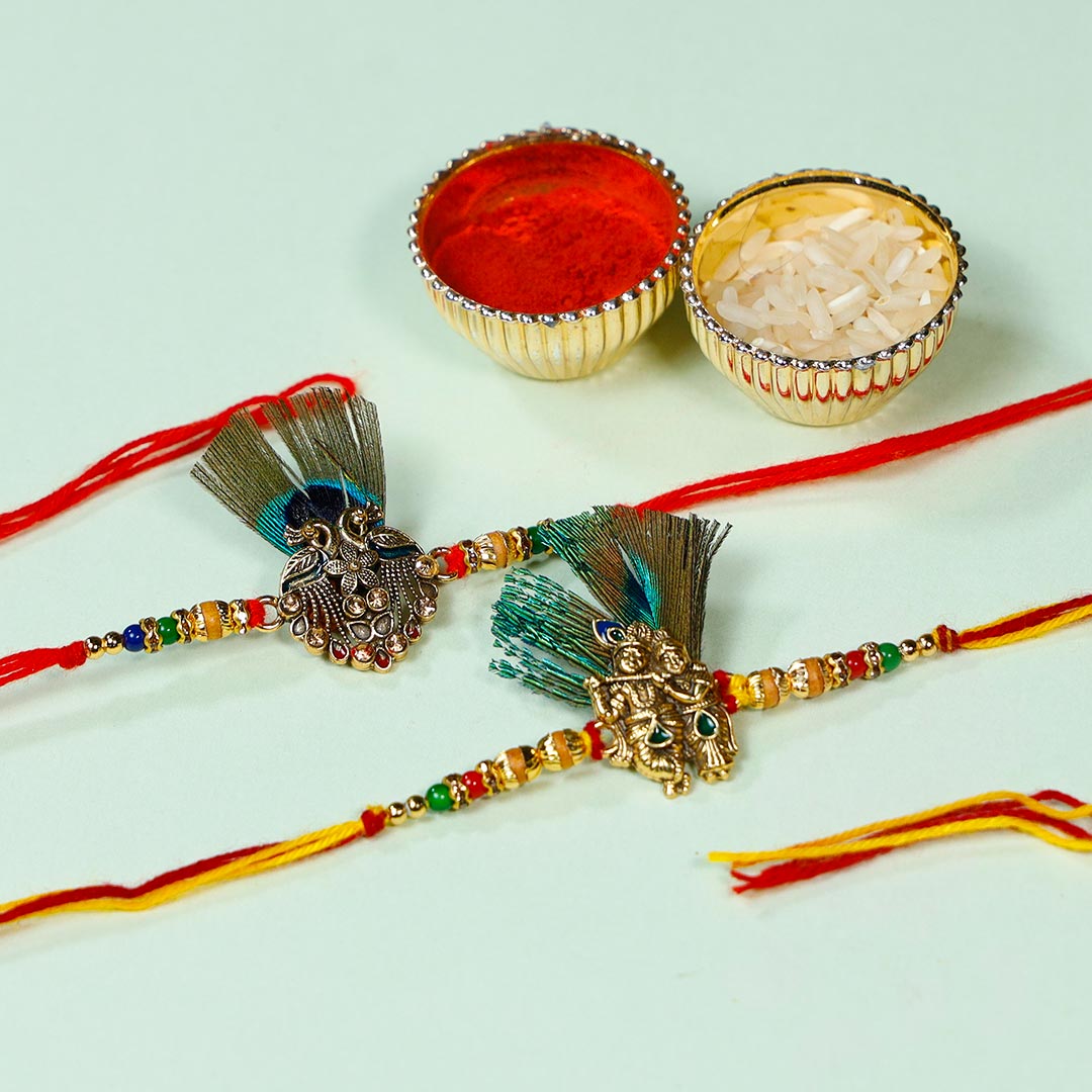 Krishna Mauli Rakhi With Dry Fruits & 5-star