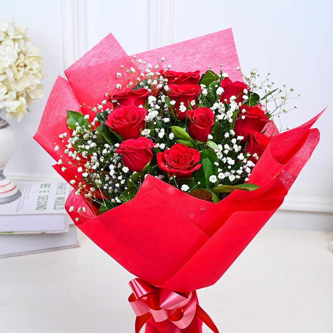 Love Forever Red Rose Bouquet