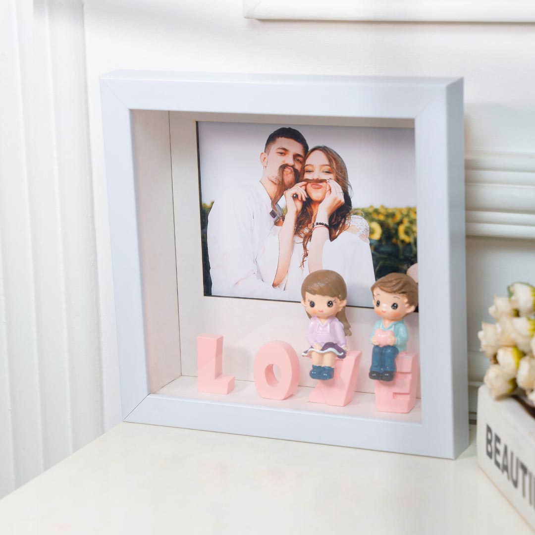 Love Reflection Photo Frame