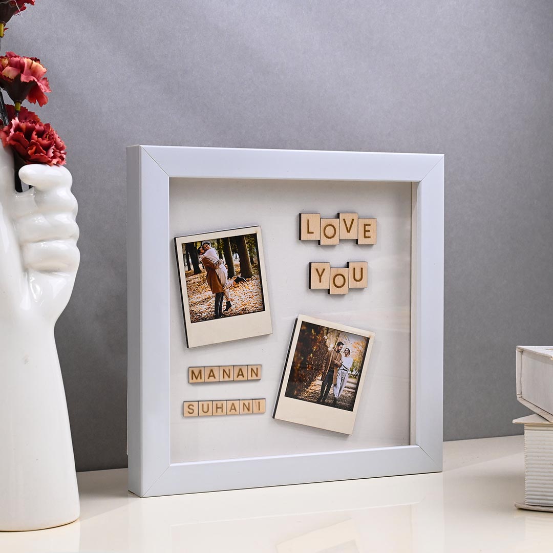 Love You Couple Photo Frame