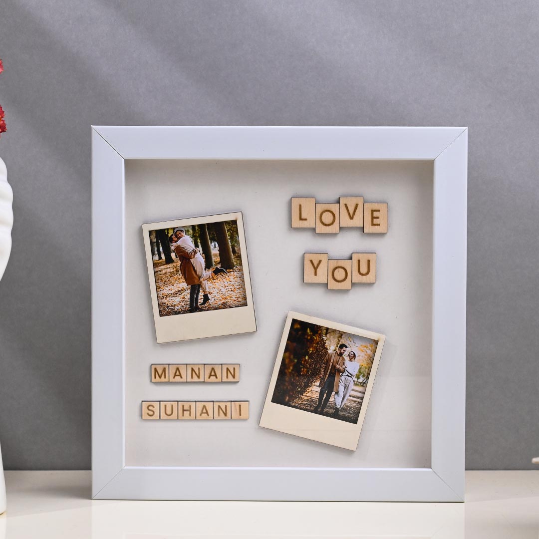 Love You Couple Photo Frame