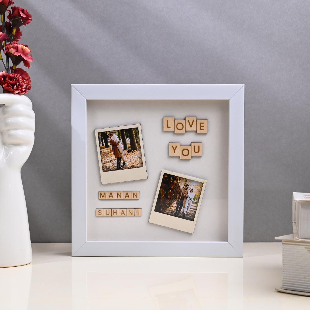 Love You Couple Photo Frame