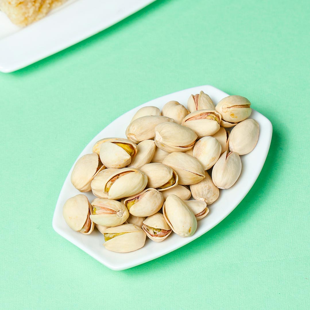 Mauli & Om Rakhi With Pistachios & Milkcakes