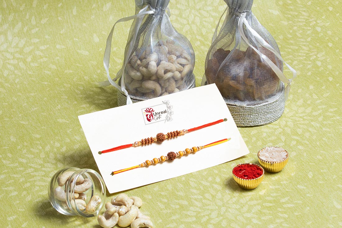 Mega Rudraksh Imprinted Rakhi