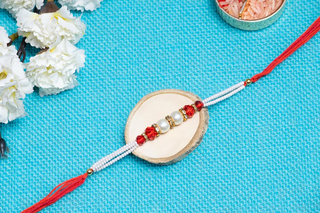 Pearl Rakhi Set