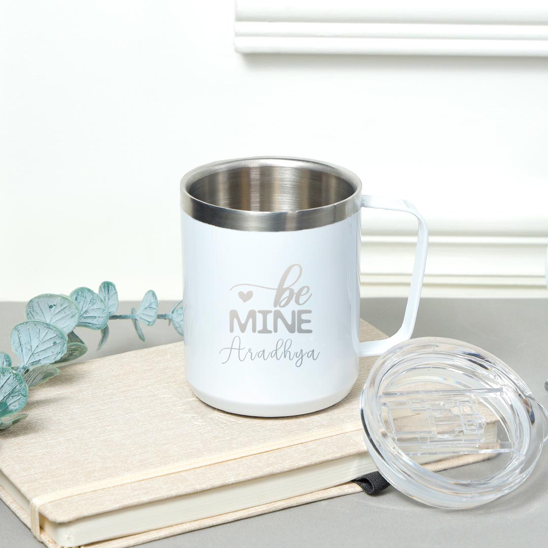 Personalized Be Mine Travel Mug