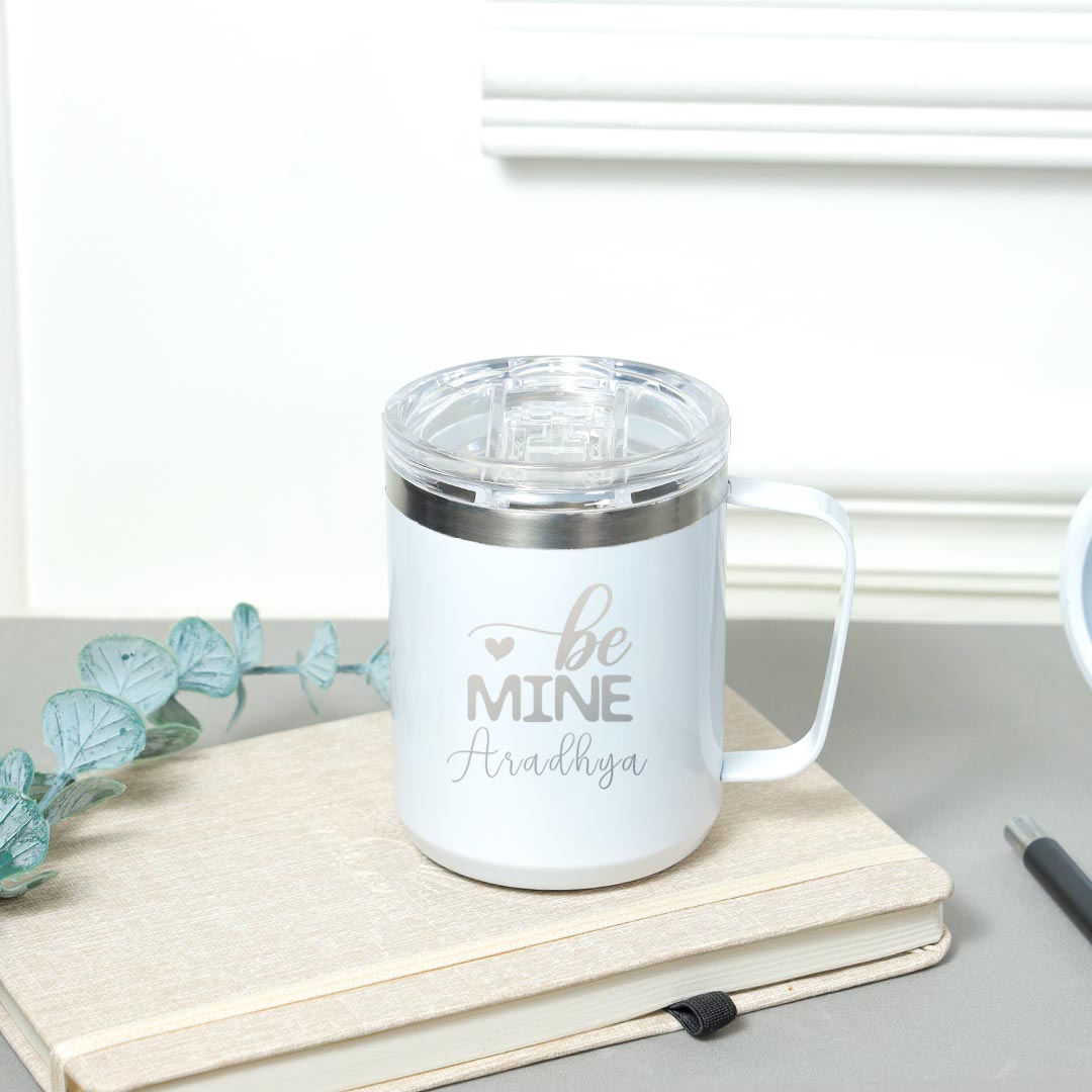 Personalized Be Mine Travel Mug