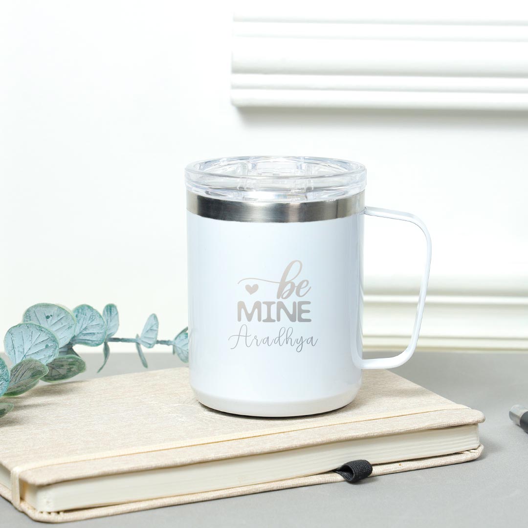 Personalized Be Mine Travel Mug