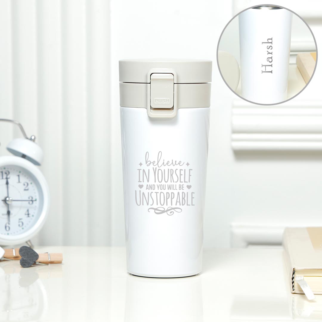 Personalized Believe Yourself Tumbler