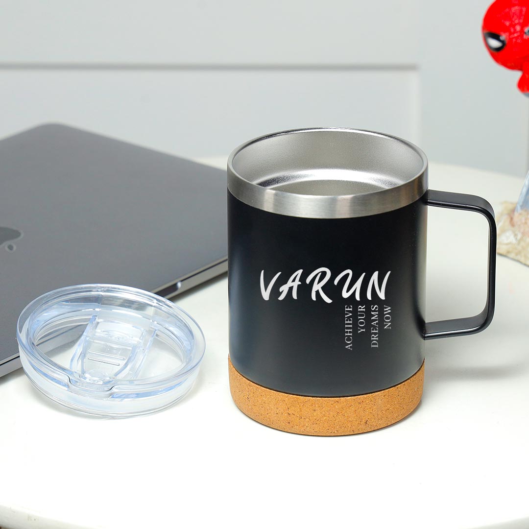 Personalized Cork Travel Mug