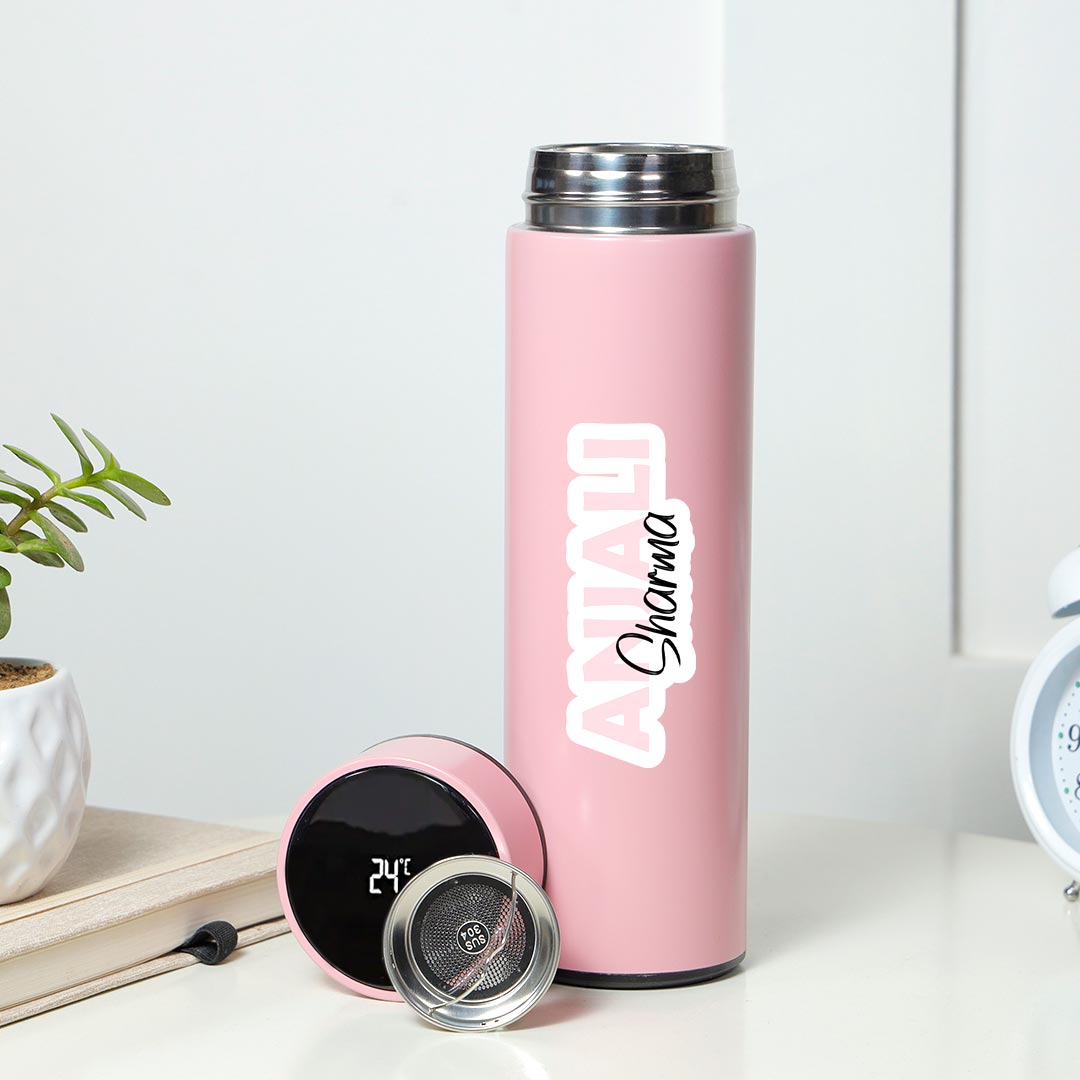 Personalized Elegant LED Temperature Bottle