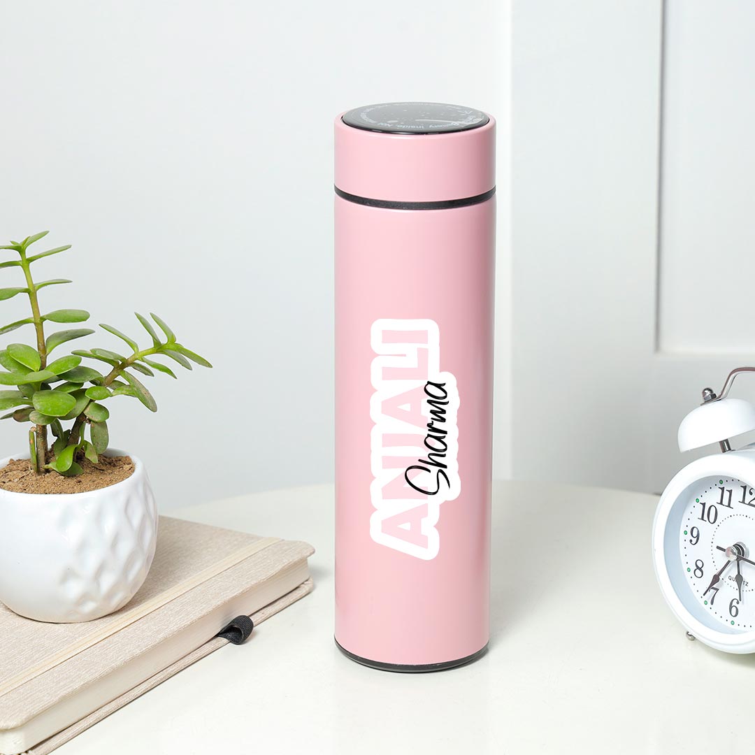 Personalized Elegant LED Temperature Bottle