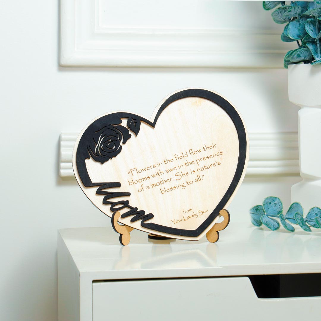 Personalized Flower TableTop Frame For Mom