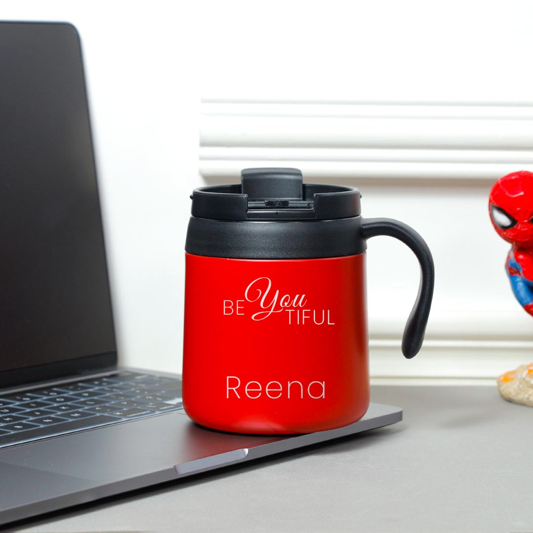 Personalized Red Coffee Mug