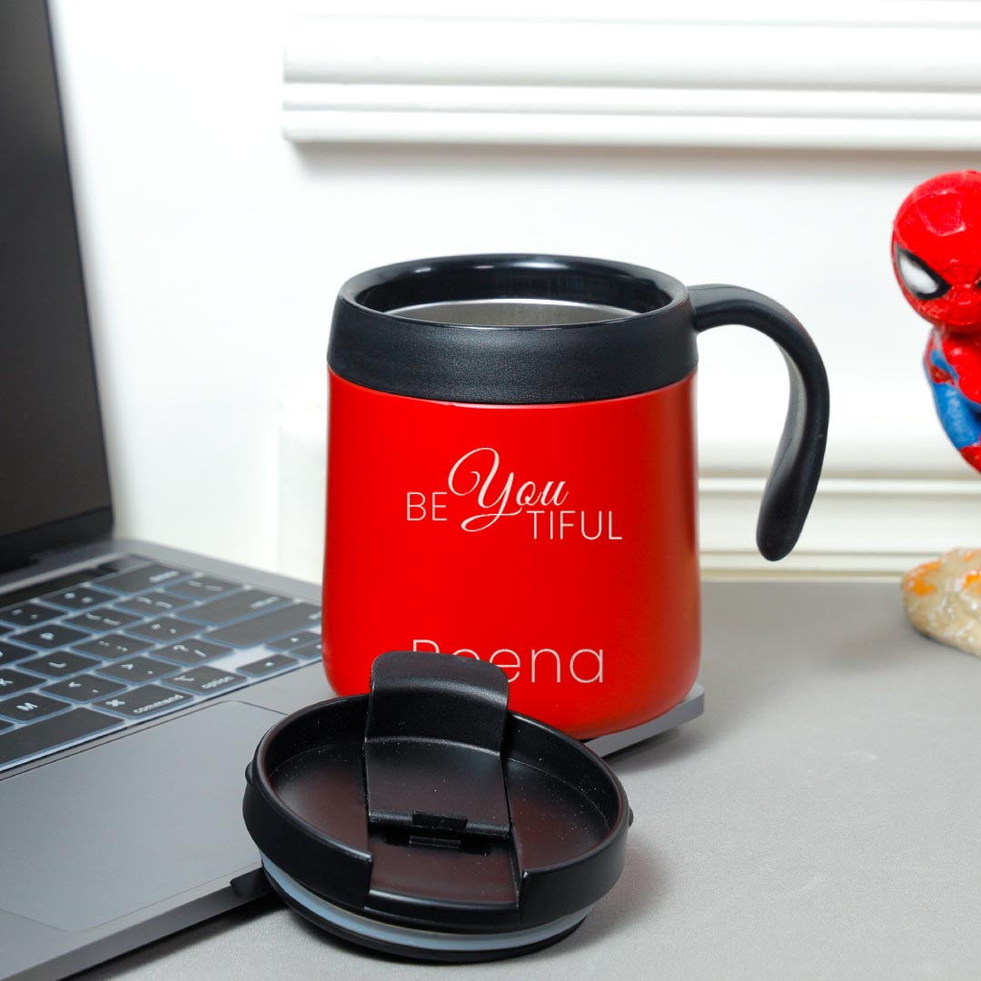 Personalized Red Coffee Mug