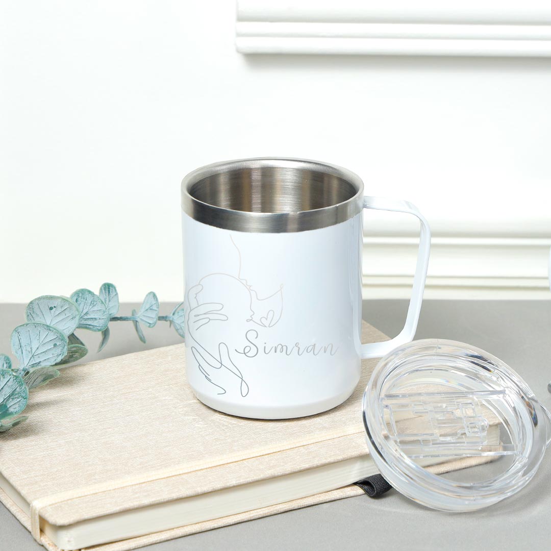 Personalized White Brew Mug For Mom