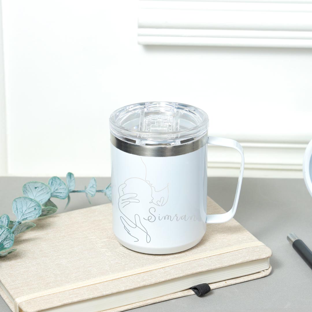 Personalized White Brew Mug For Mom