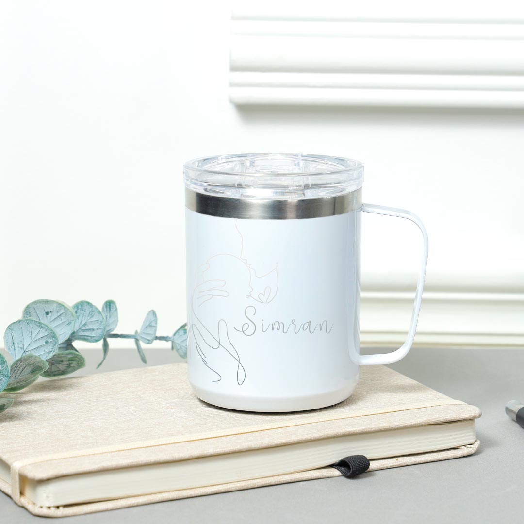 Personalized White Brew Mug For Mom