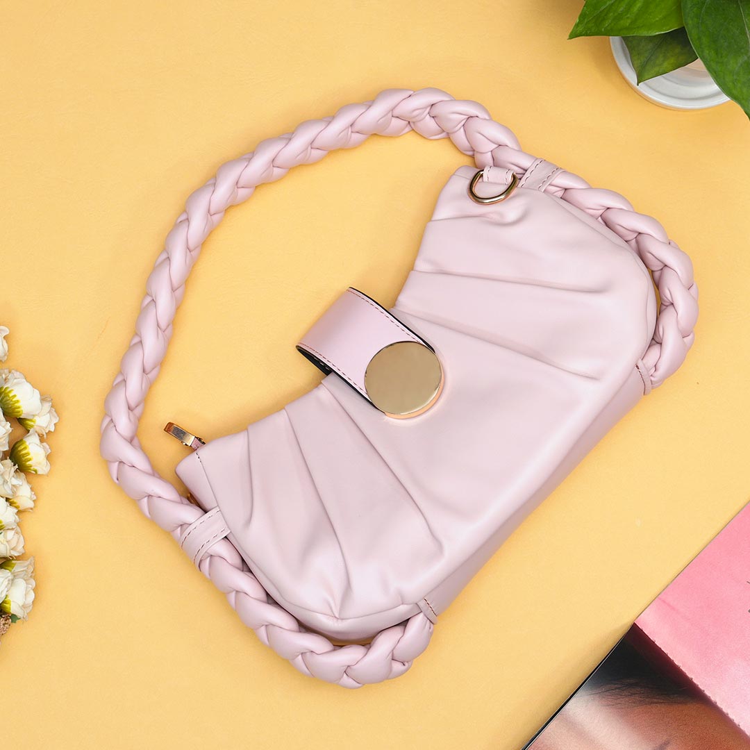 Pink Zip-Around Wallet Purse