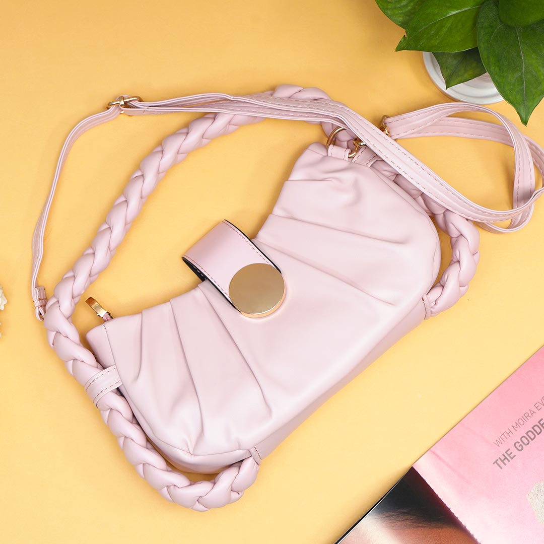 Pink Zip-Around Wallet Purse