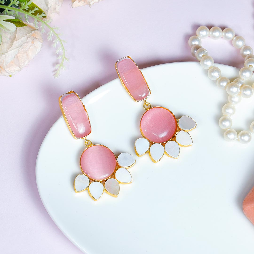 Order Pretty Pink Monalisa Earrings