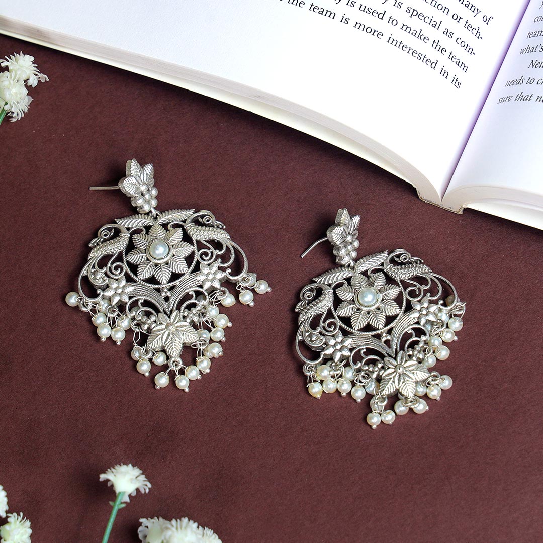 Quirky Flower Design Earrings