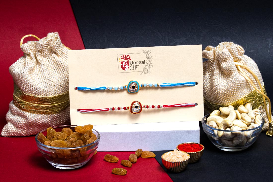 Red-Blue Protection Rakhi