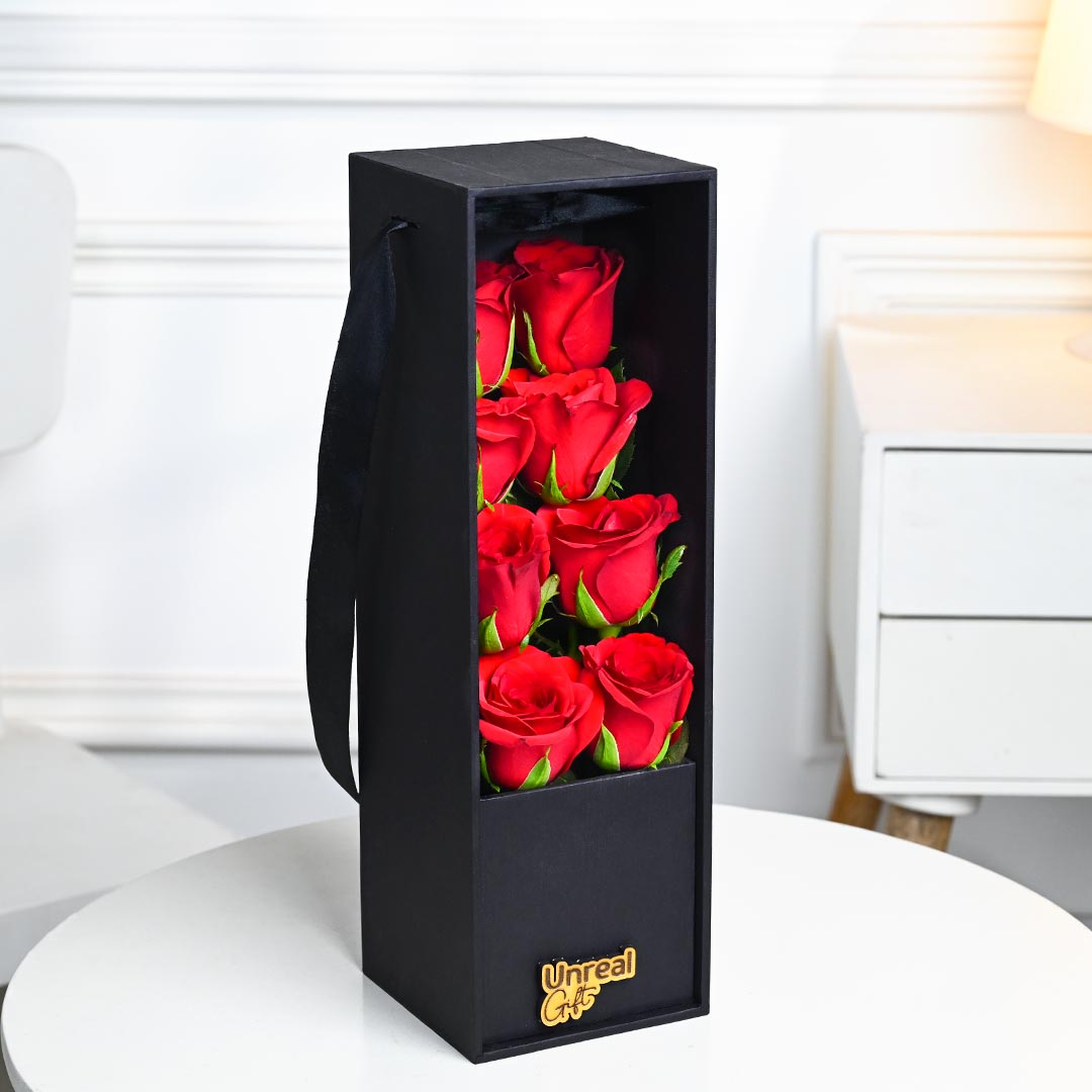 Red Radiance Roses In Box