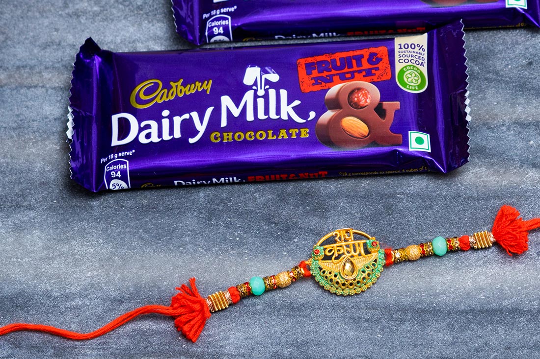 Shri Krishna Rakhi Choco Set