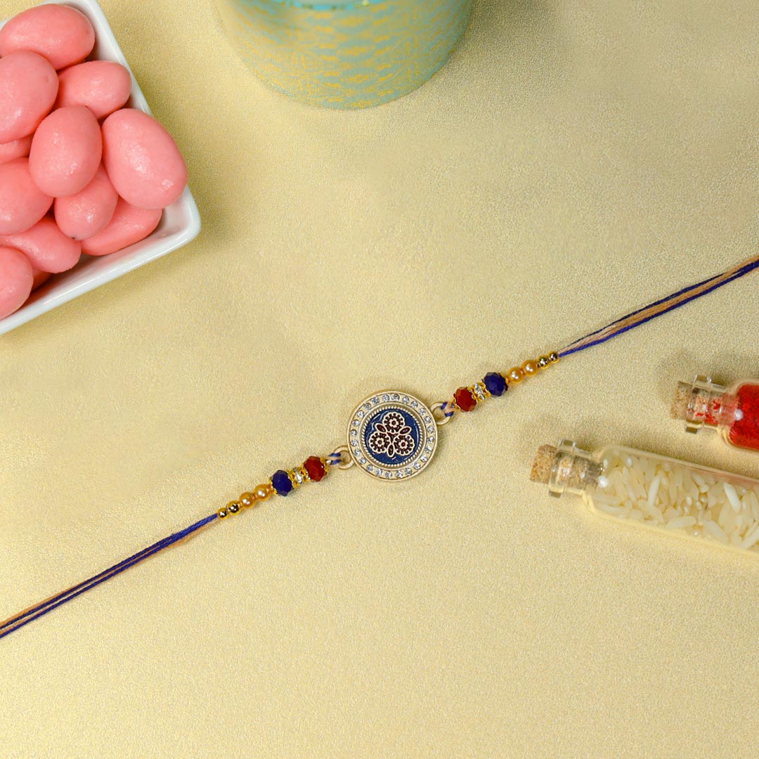 Stone Rakhi With Dragees