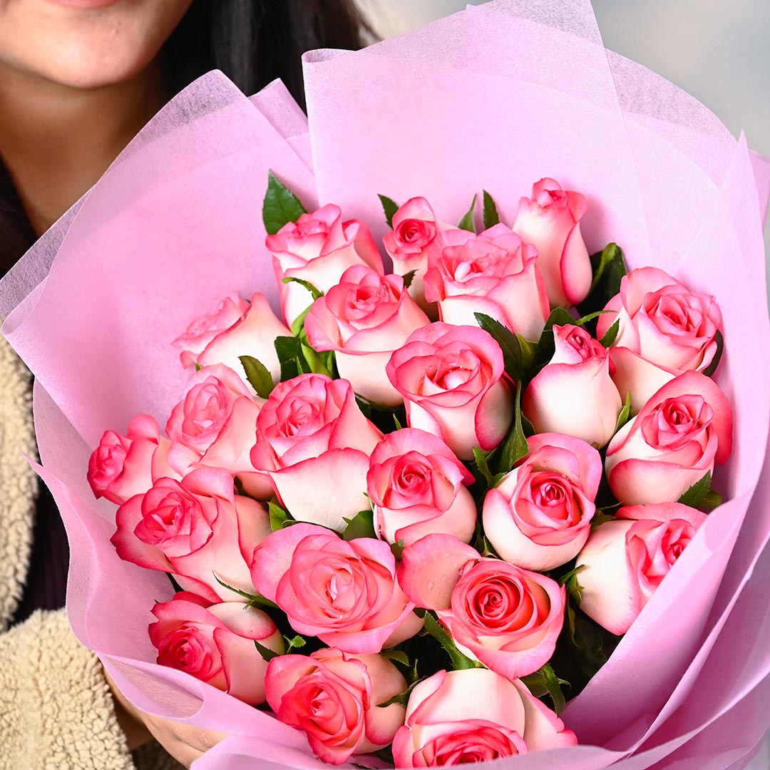 Timeless Pink Roses Beauty Bouquet